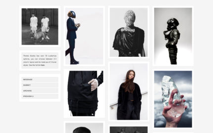 Tumblr theme Alumia - Elegant Tiled Based Theme